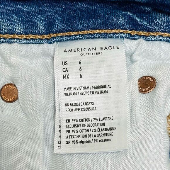 American Eagle Outfitters Hi Rise Mini Size 6 - Picture 6 of 8